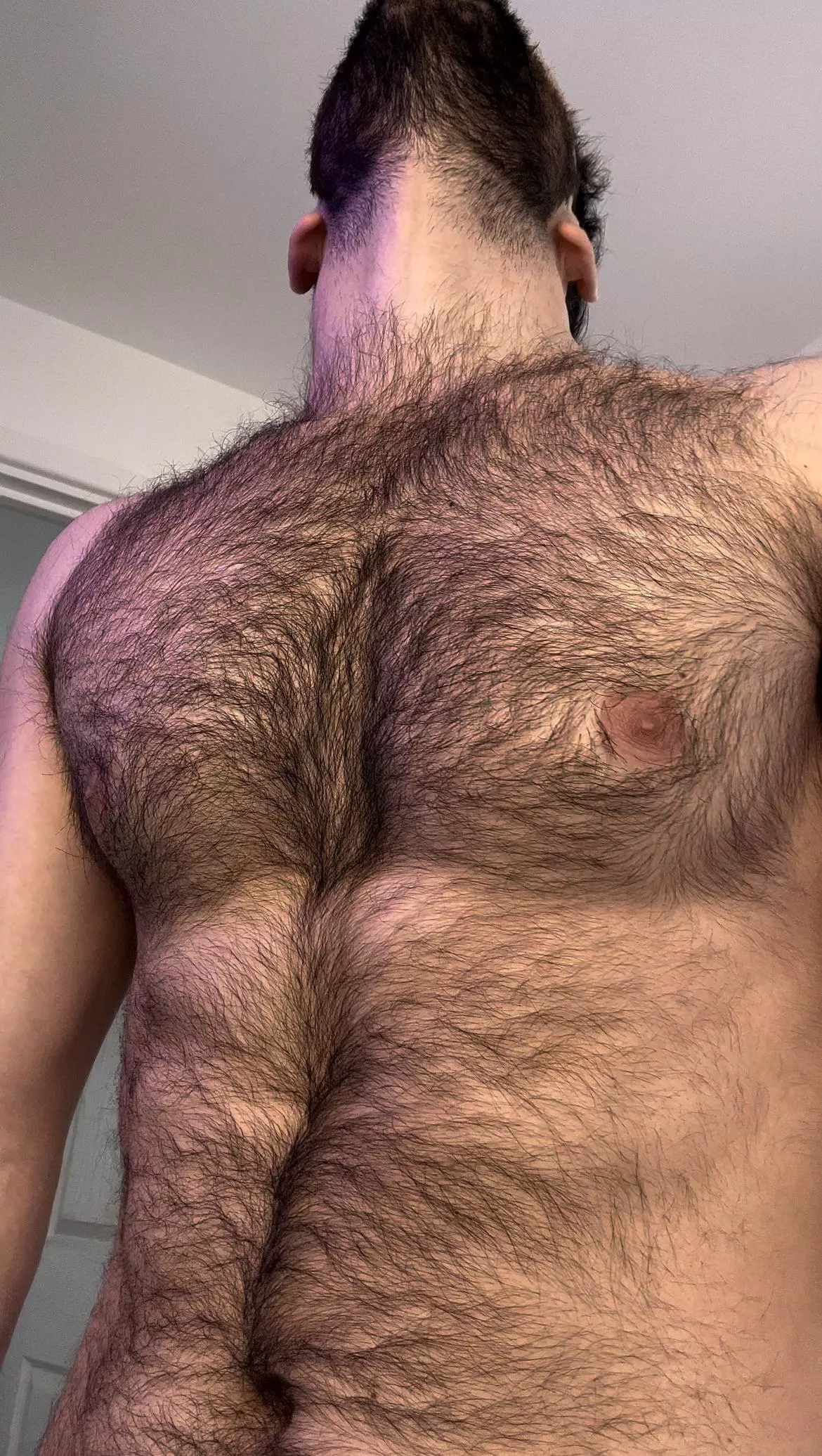 Start by pressing your face in-between my pecs.