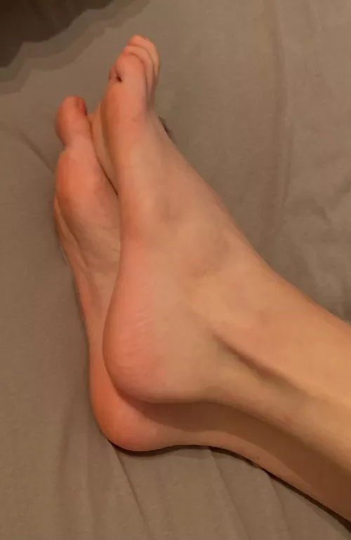 Stick your tongue out so I can run my soles down it