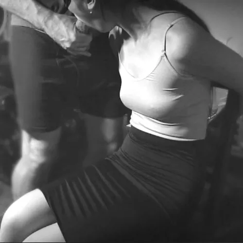 “Take it!” Bound to a chair, my thick cock forced down her throat. (cnc, fetish play, good girl)