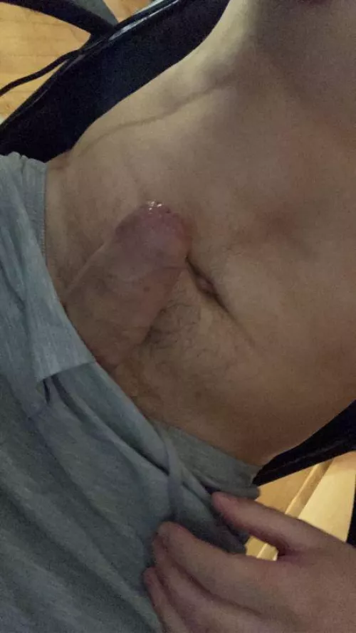 Thick cock compared to my torso