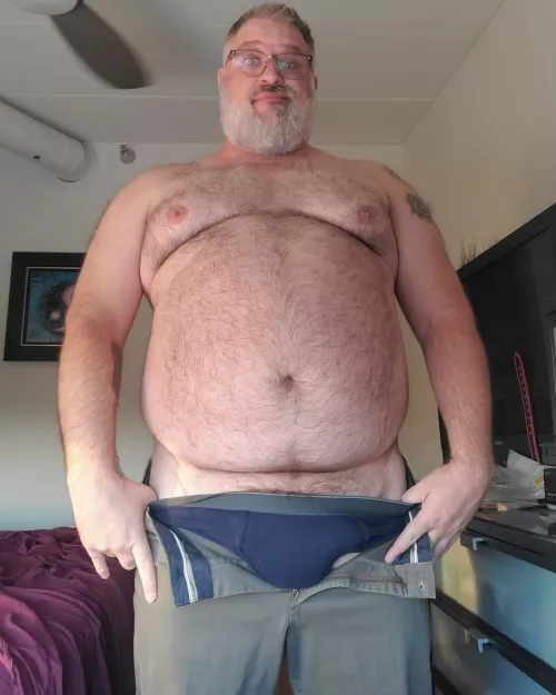 (45) Are you going to watch me change, son?