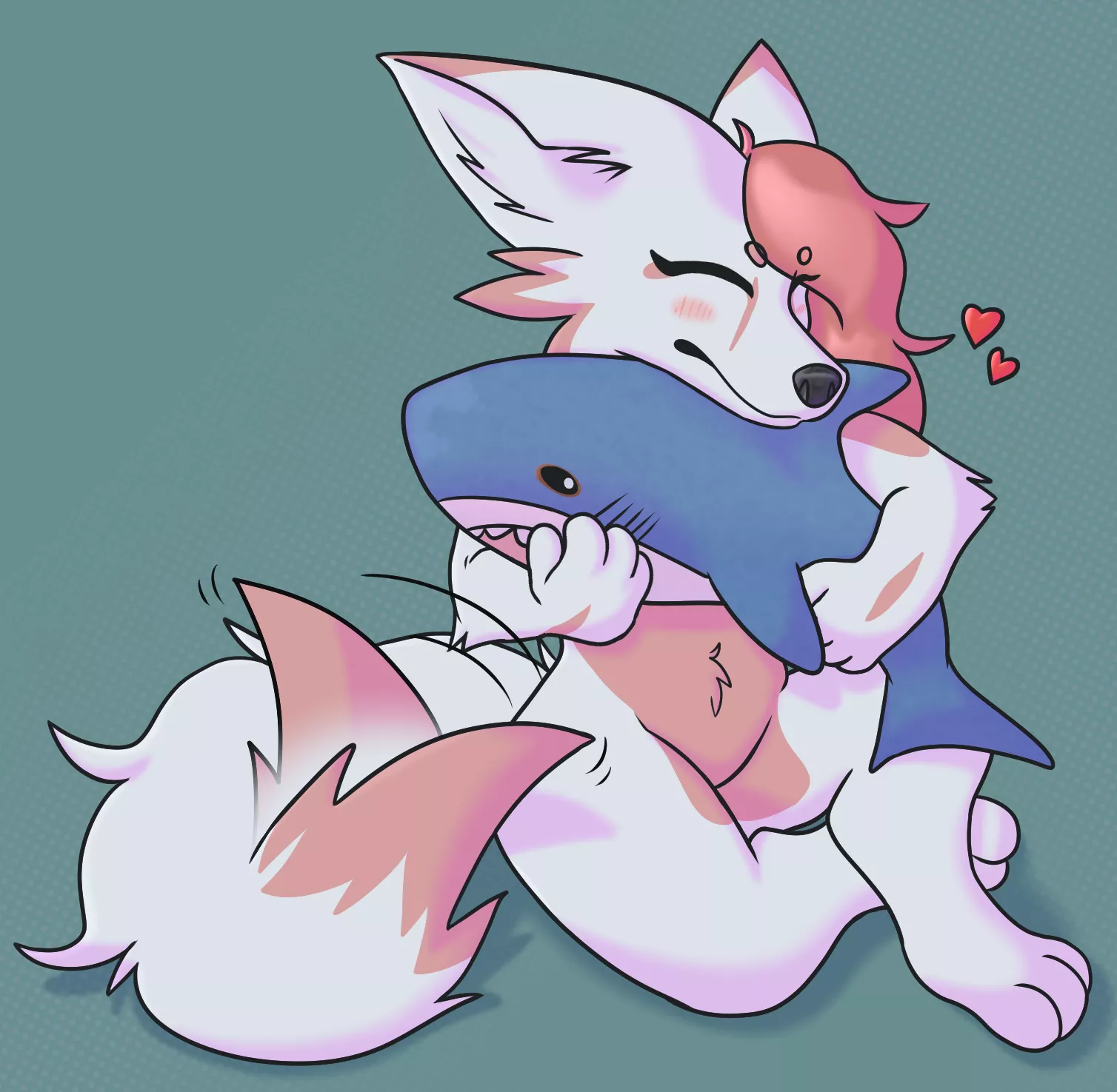 Blahaj <3 (Art by Me, @MagnettOlive on Twitter!)