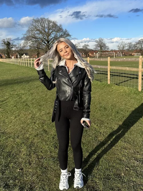 Chav in leather