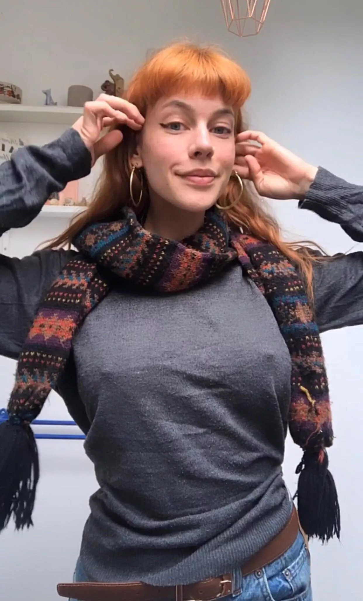 Even trough jumpers I still have pokies