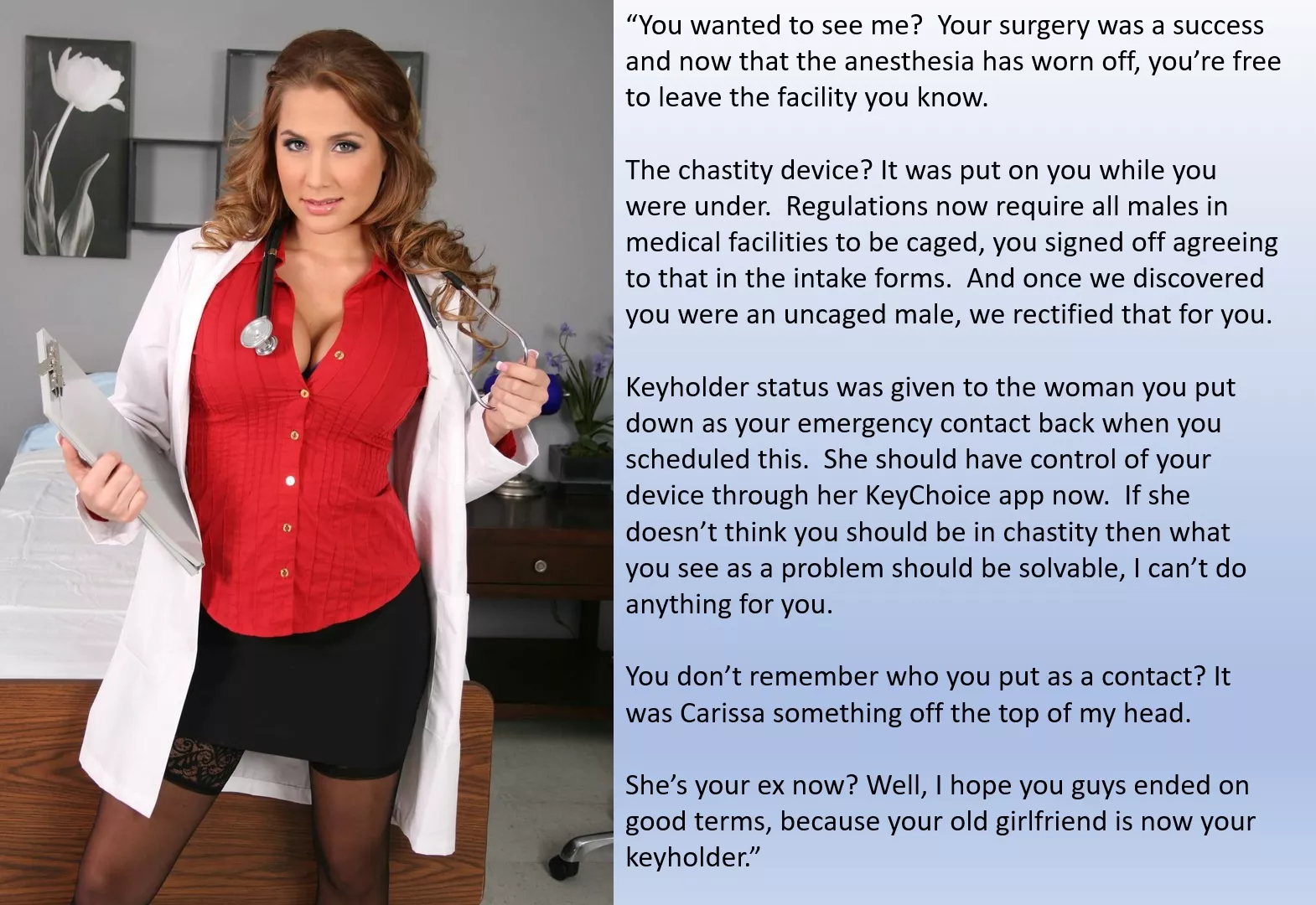 Ex accidentally becomes keyholder