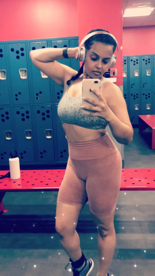 Feeling pumped after a great full body workout 🏋️‍♀️