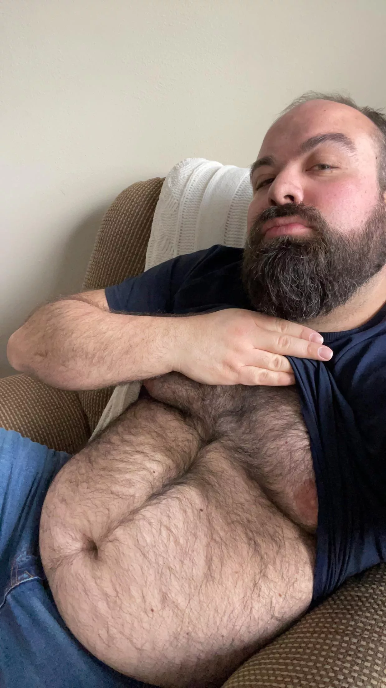 Just chilling at a friend’s before we go out for the day. 😈