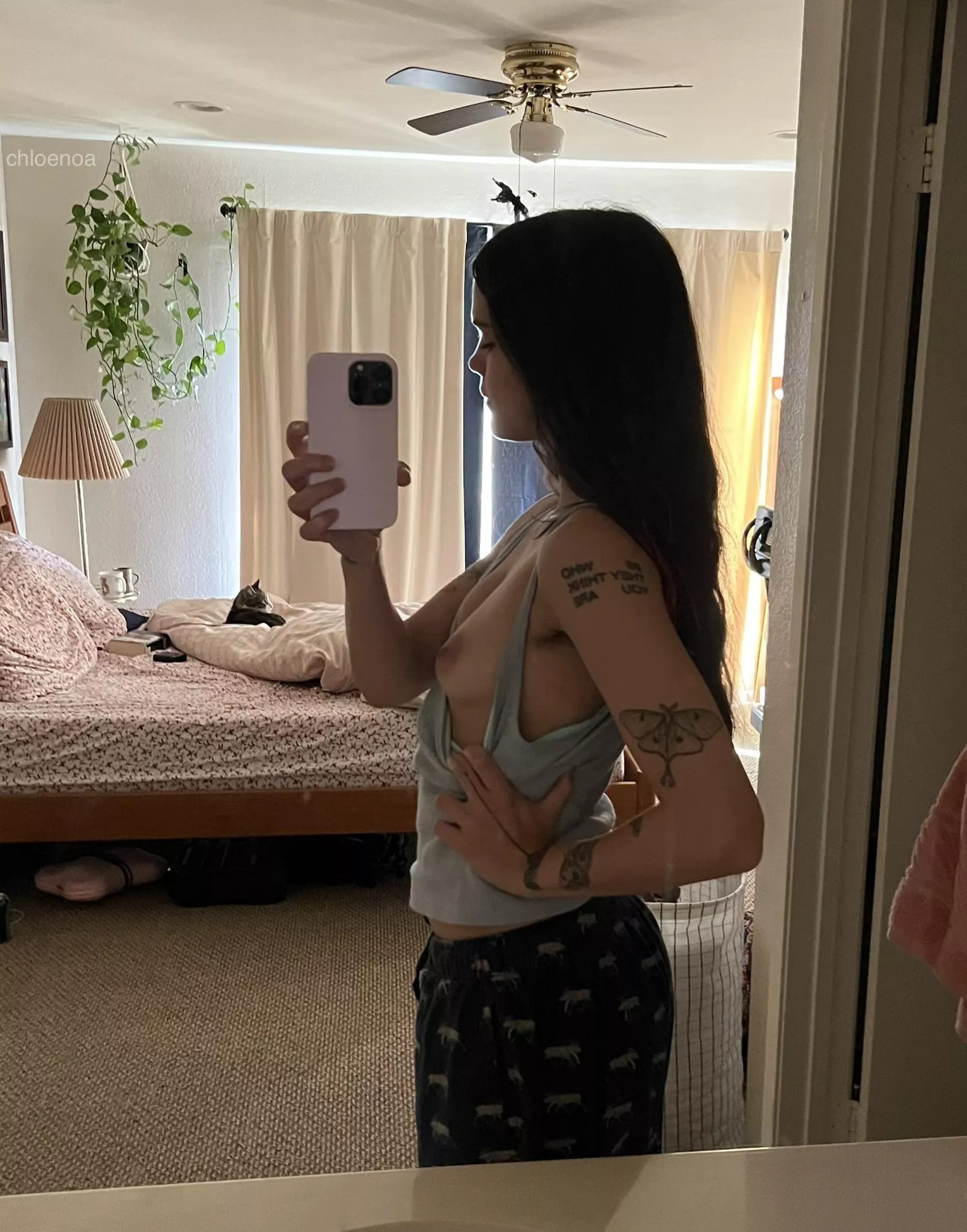 Just one boobie but I hope it makes you smile (and hard :p)