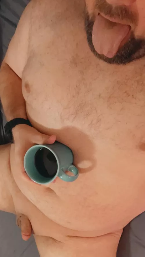 Lemme hold your coffee as you ride my tongue.