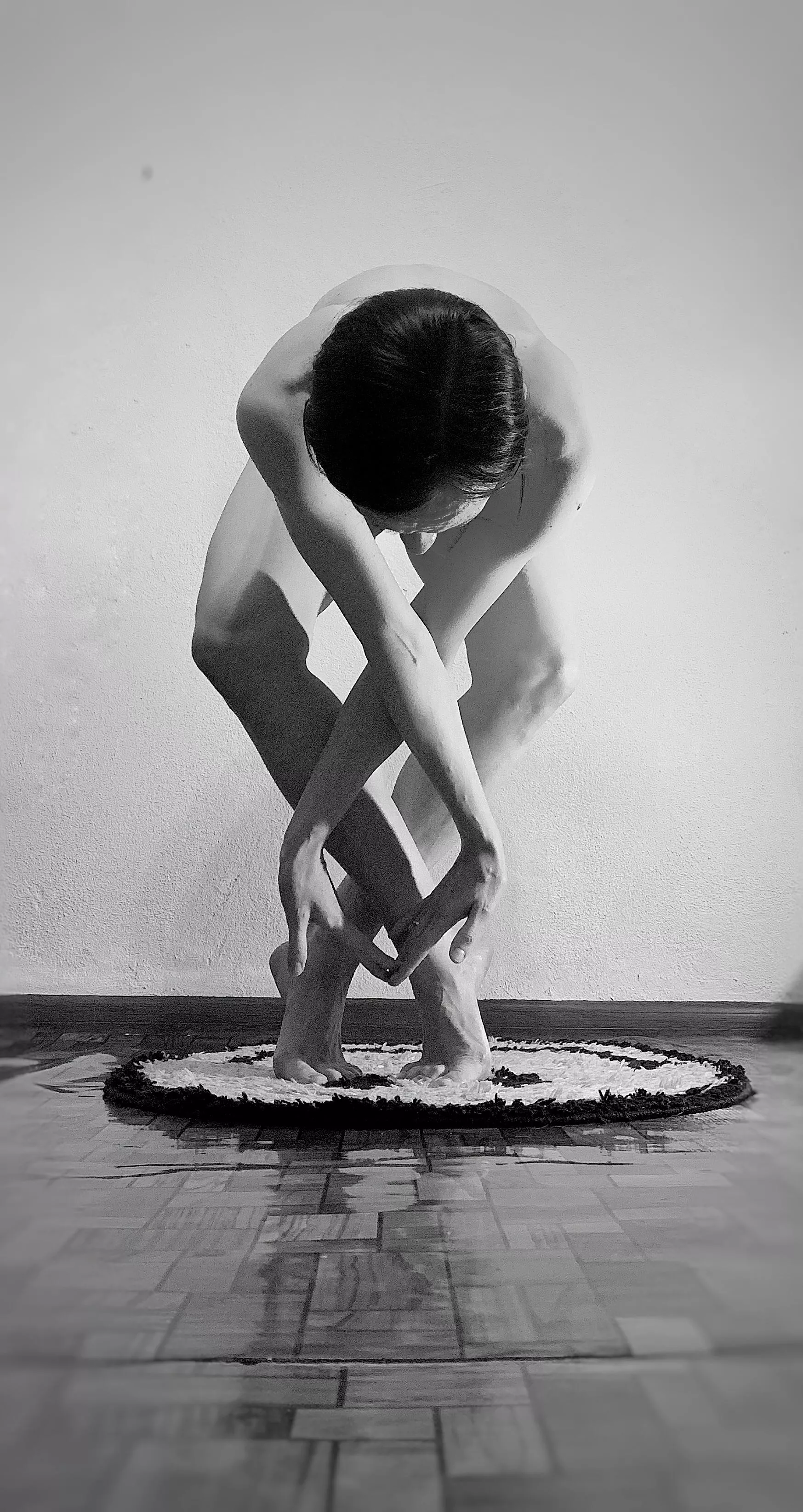 Most popular naked yoga pose in google