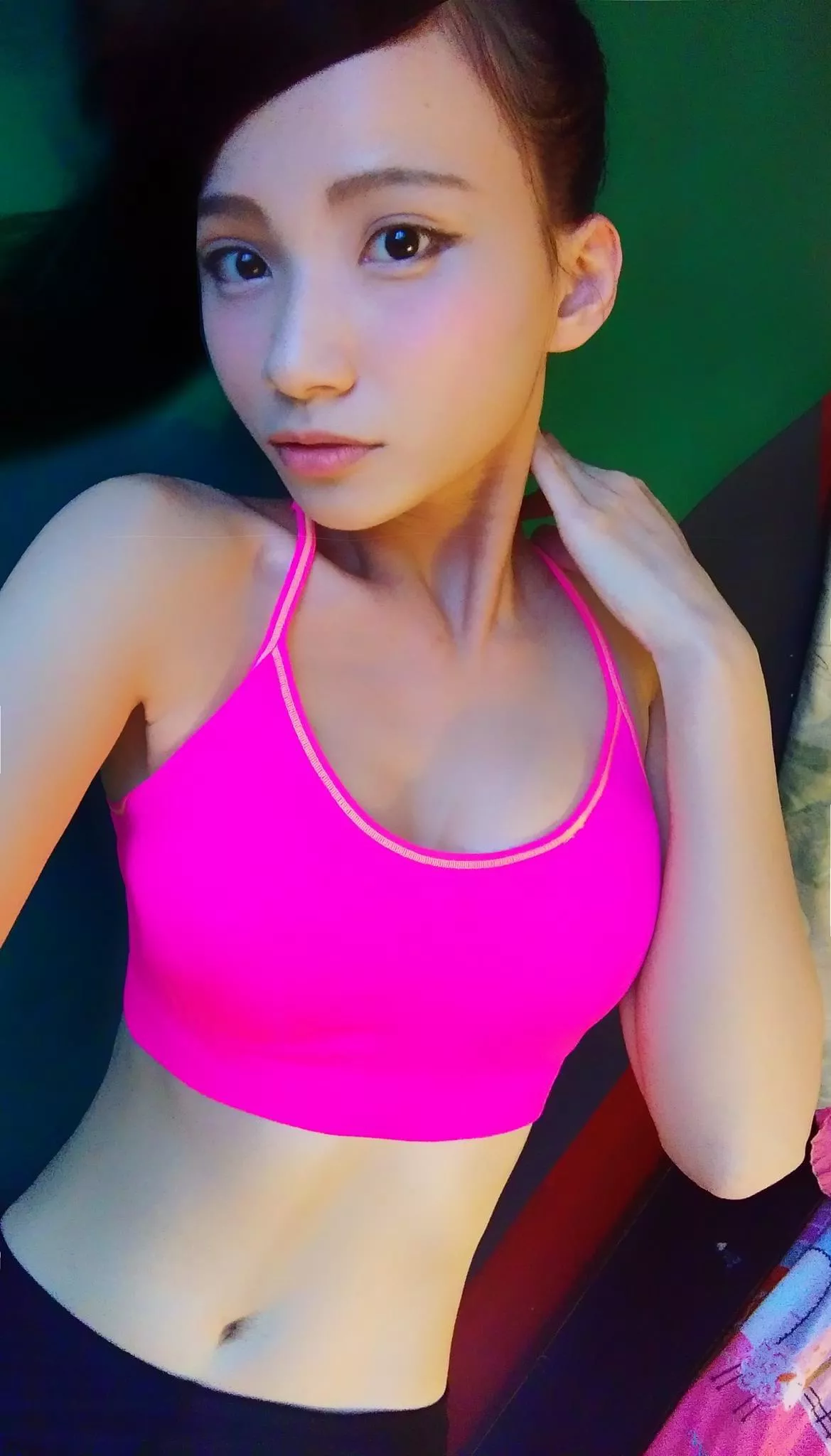Pink crop top