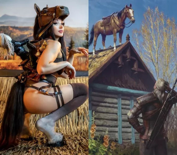 Roach on a Rooftop (Witcher 3) [AzuraCosplay]