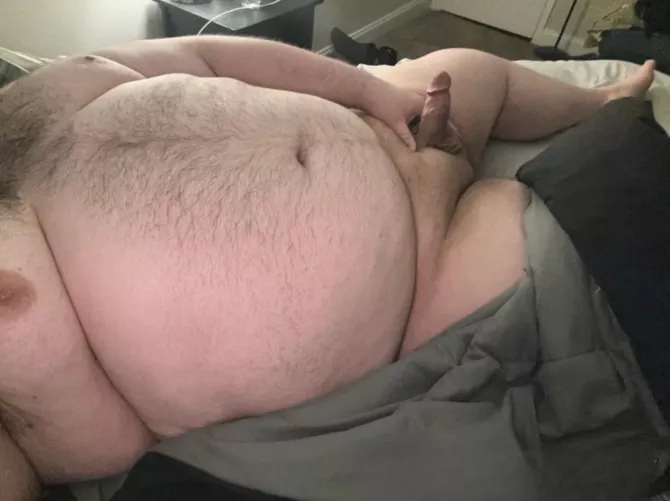 Rub my belly or something like that 😏