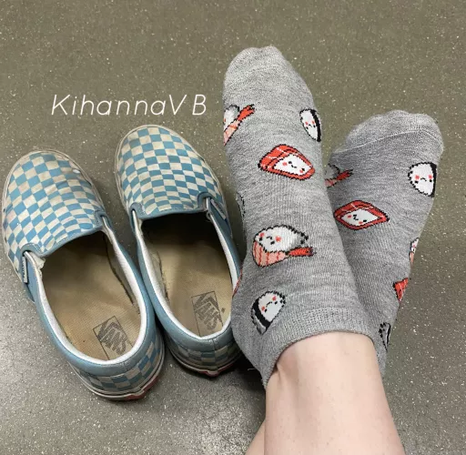 [Selling] week worn sushi socks ready to ship! Message to buy!