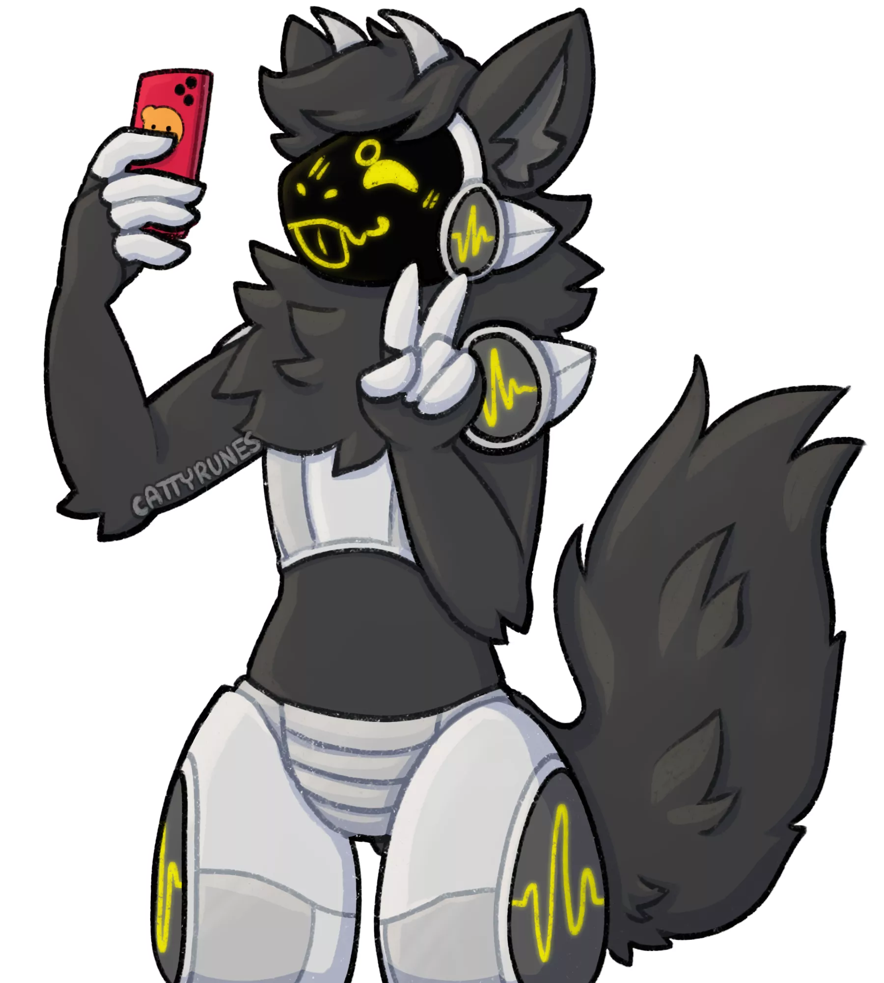 shaded halfbody comm! (art by me, @cattyrunes!)