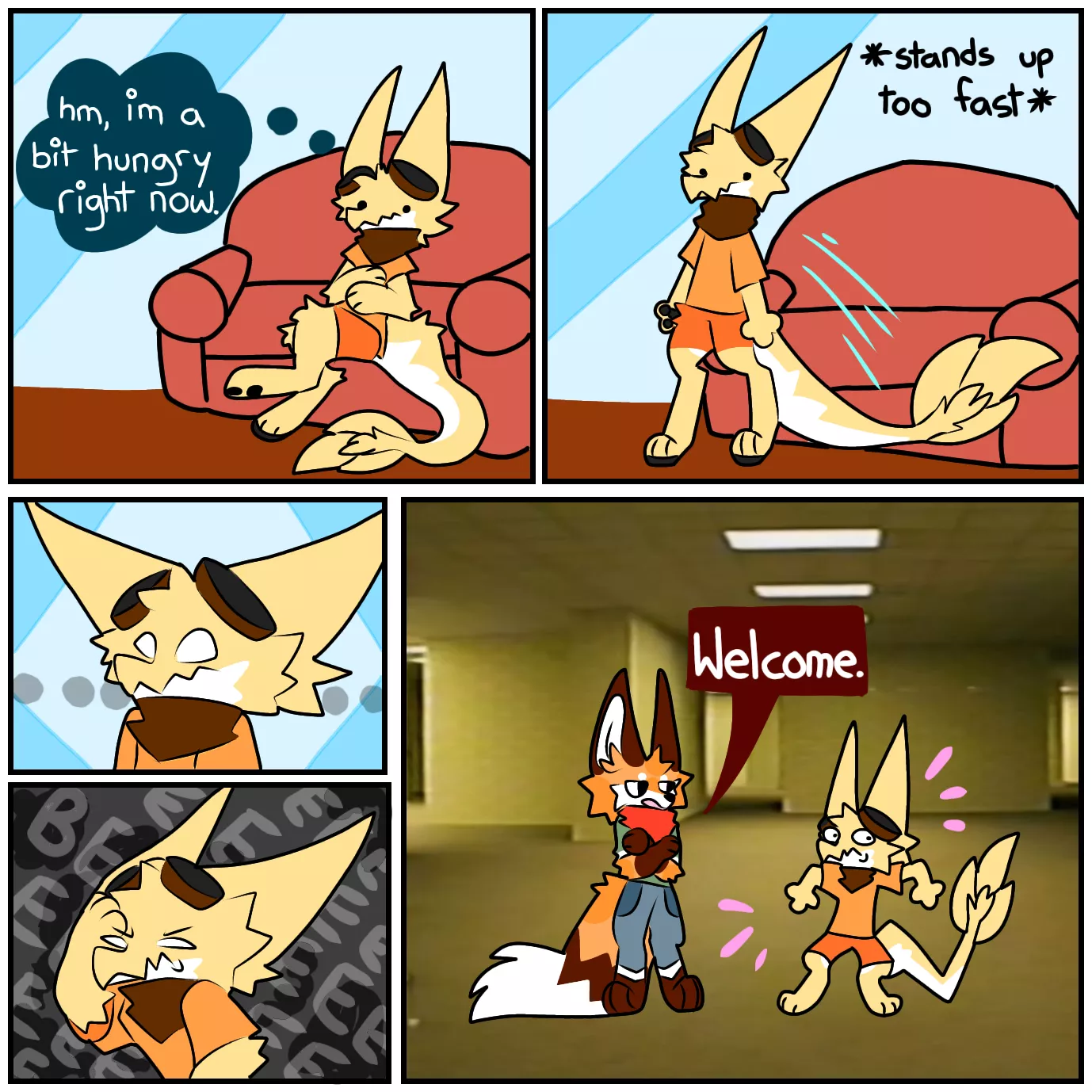 Standing up too fast - art by me!