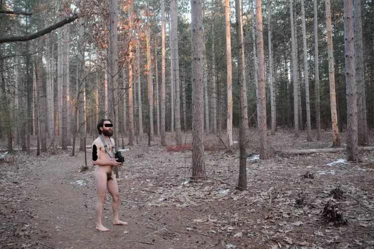 There’s forest bathing, and then there’s forest bathing. 🙃🌲Looking forward to more outdoor fun when spring finally shows up.