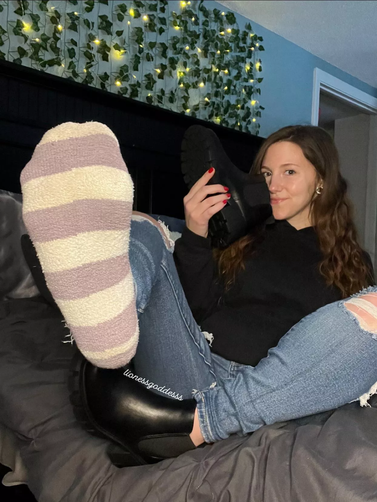 They are so warm straight out of my boots. Want a sniff?