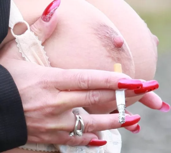 Tits, nails, and smoking