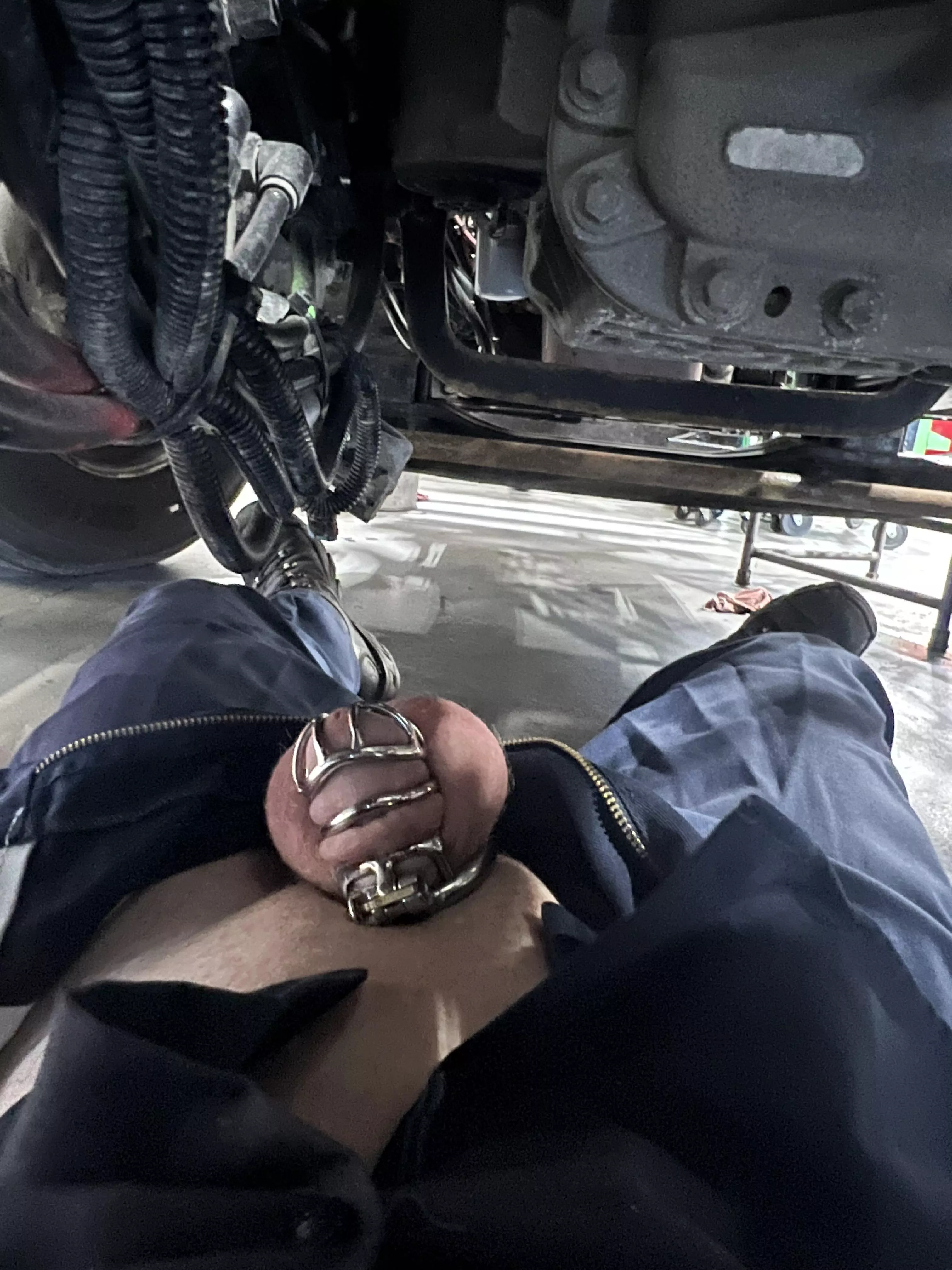 Took it out at work while working on a truck 😅