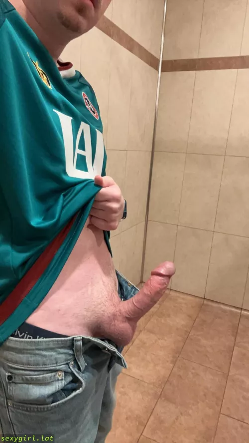 Wanna fuck in the bathroom stall?