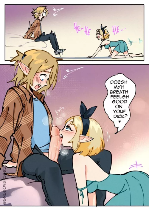 Zelda teasing hard