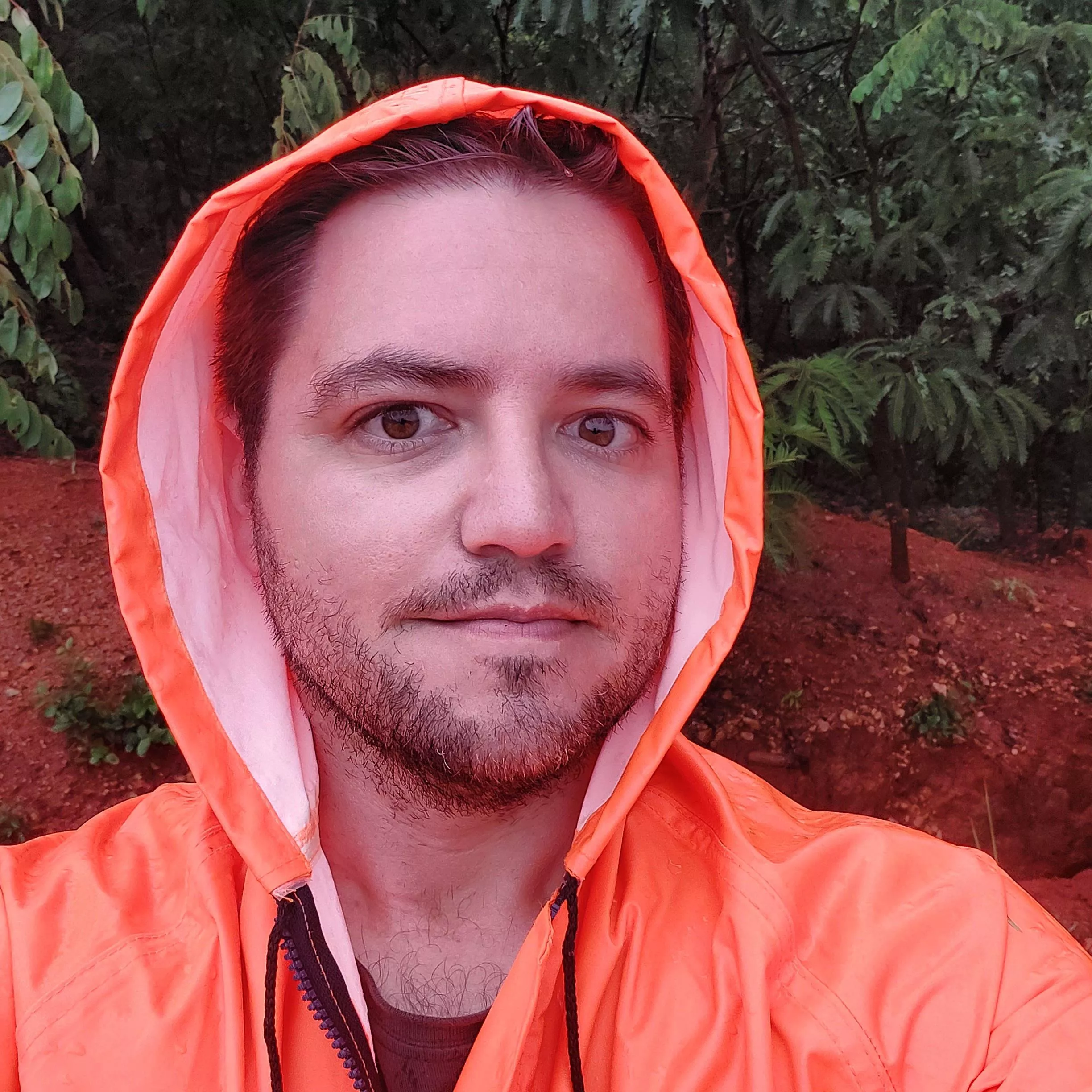 A botanist at work in tropical forests