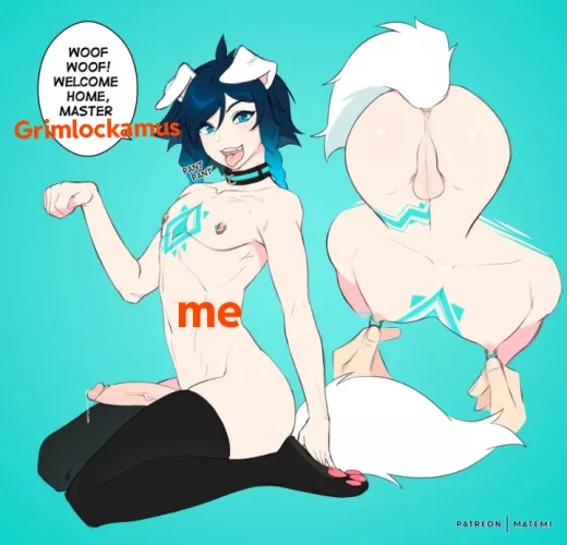 bark! welcome home master! ^-^ [artist matemi]