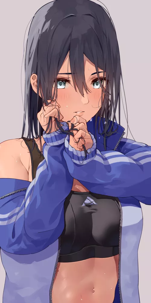 Blue Track Jacket