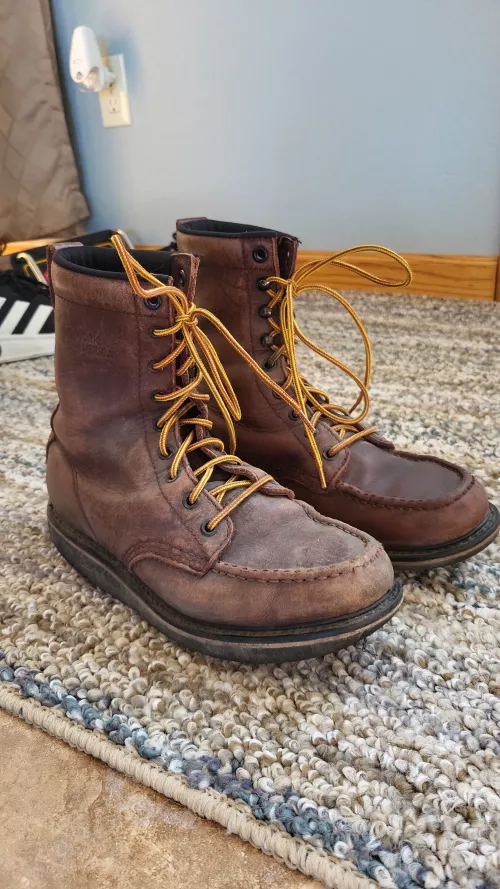 Got these boots when I was 10 for like 5 bucks at a garage sale. Good because I wore the crap out of them until they didn't fit