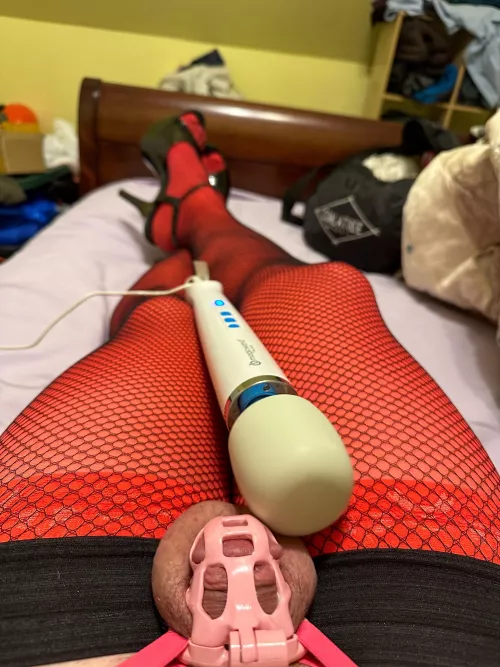 I ditched cordless vibrators, for a cord. Couldn’t be happier, and I’m always reaching my sissygasm’s now.
