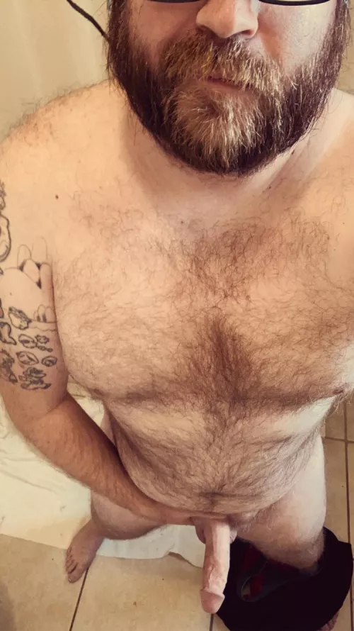 Just before hopping in the shower. Wanna join?