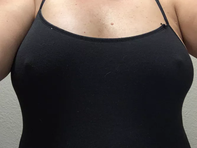 Just inside today with an old cami.