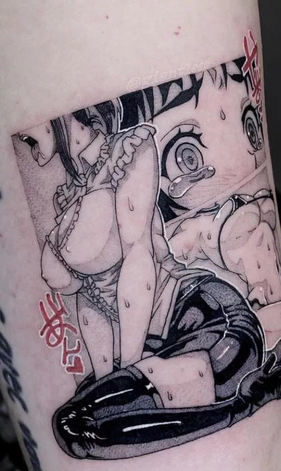 LF Mono source: 1girl, tears, sweat, drool, latex, thigh high boots, skirt, tongue out, tied hair, big breasts, bra, collar