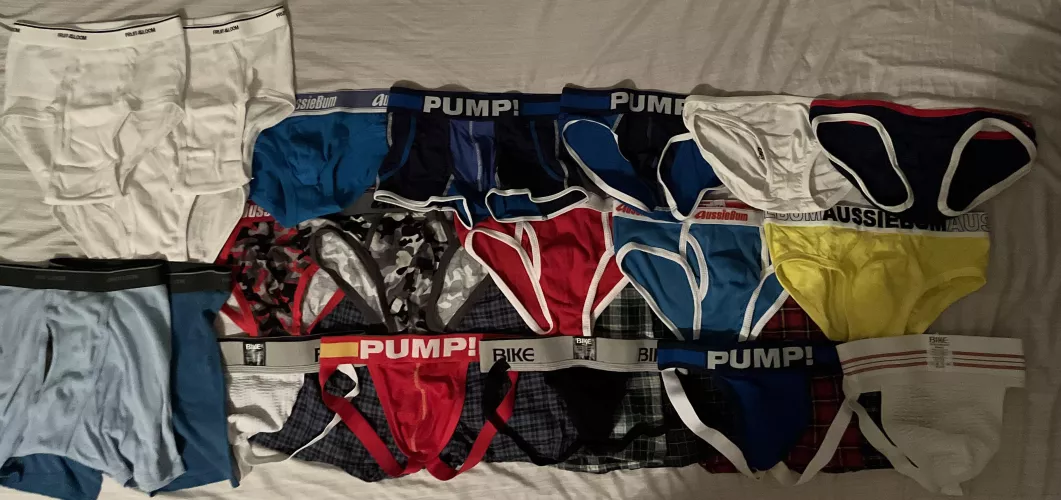 My current small collection of underwear