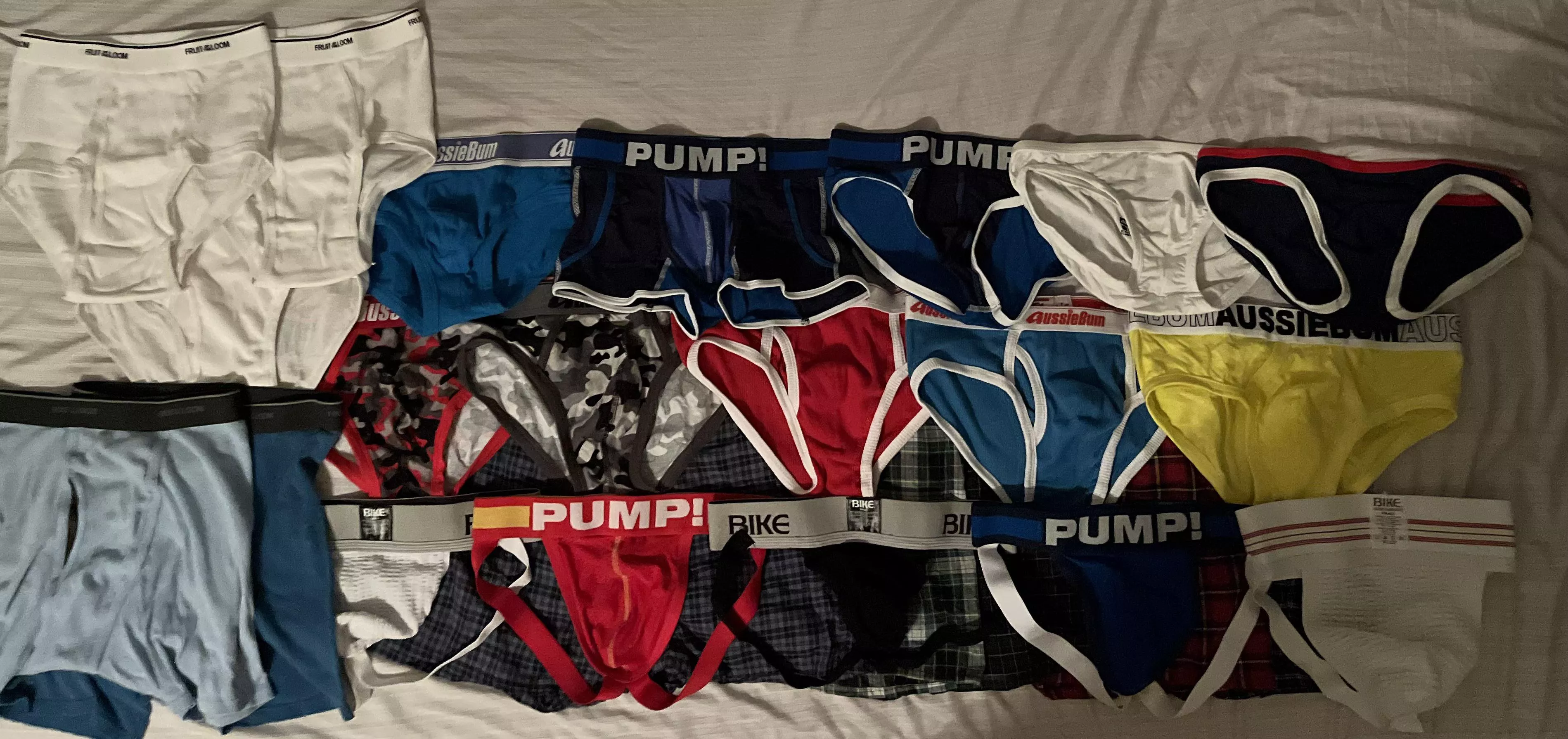 My current small collection of underwear