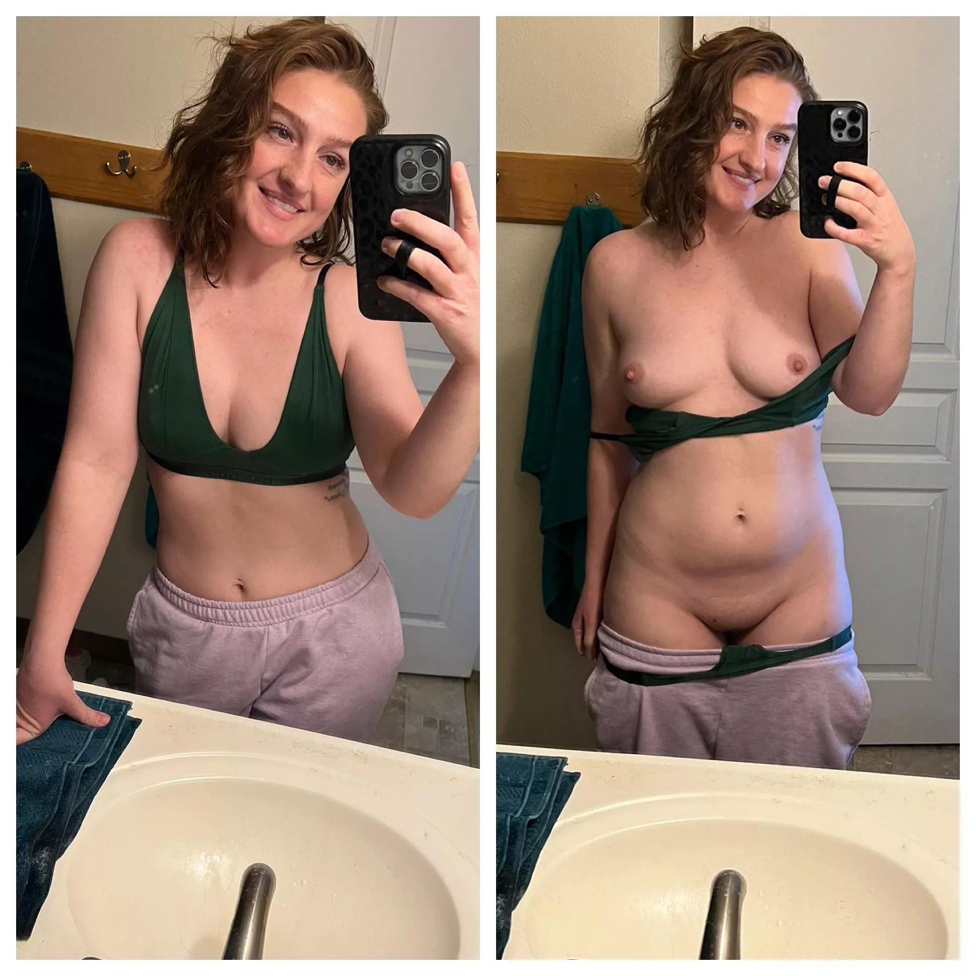 My green set on vs off