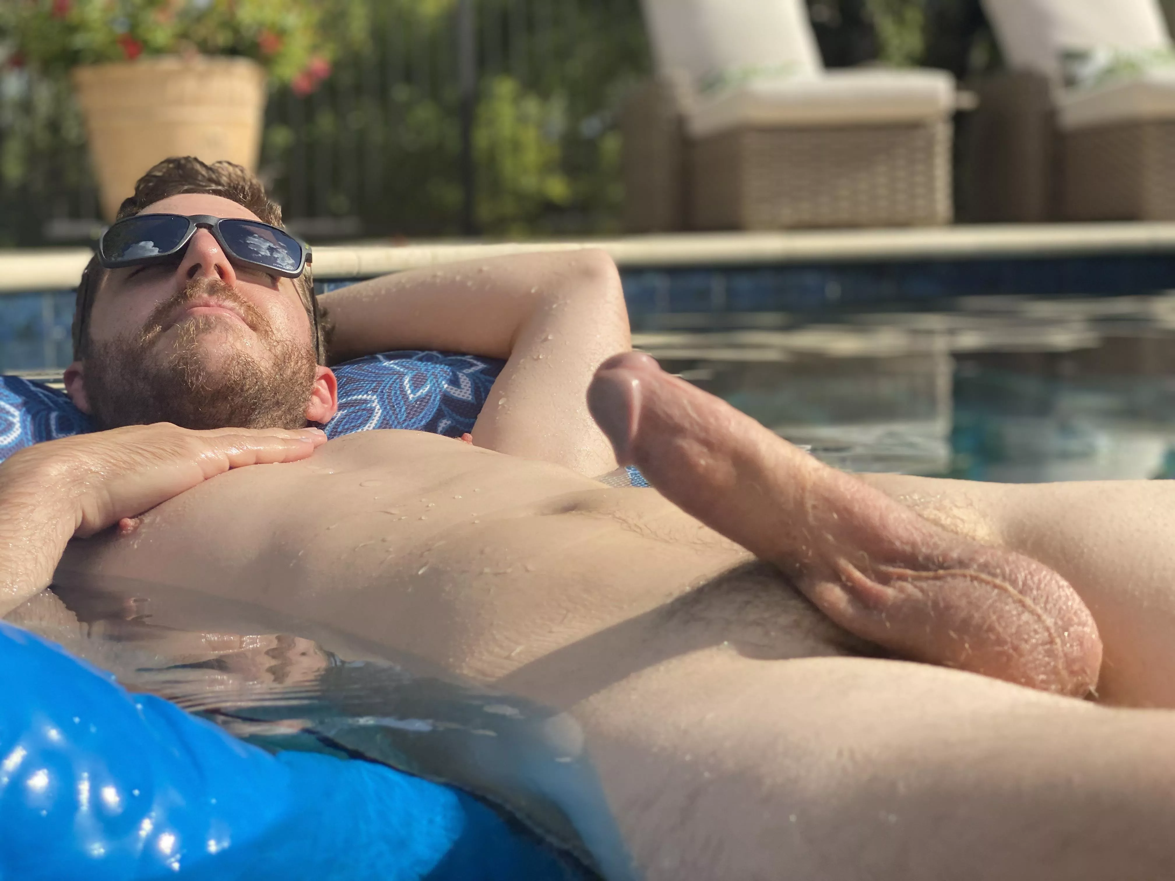 My husband sure is glad the weather is warming up!