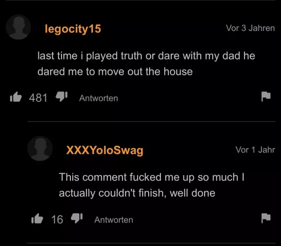 Pretty sure he lost this dare