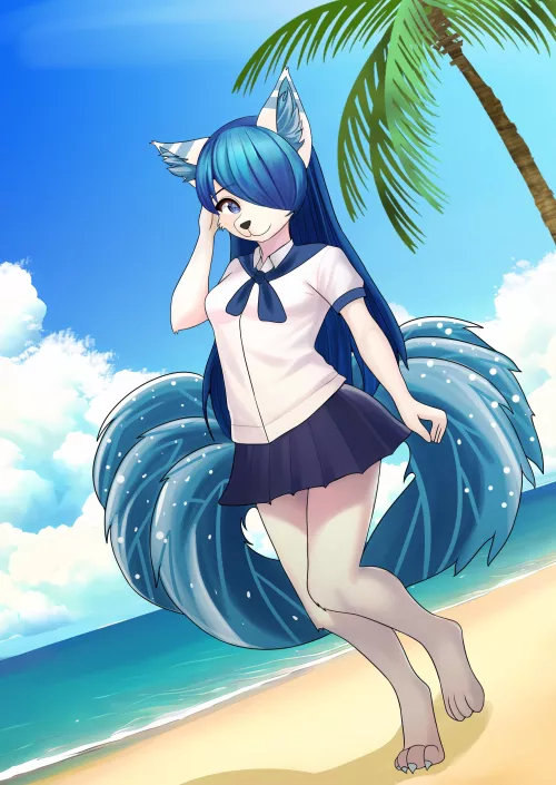 Summertime! Commission work for Wolfieadvent [Art by me]