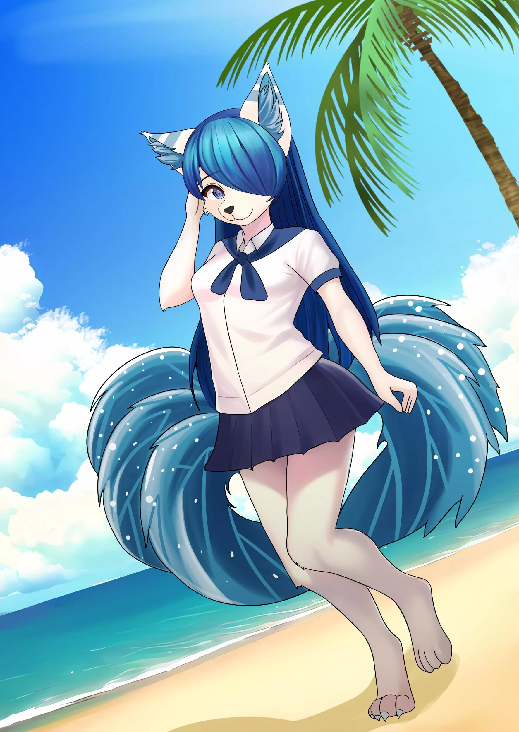 Summertime! Commission work for Wolfieadvent [Art by me]