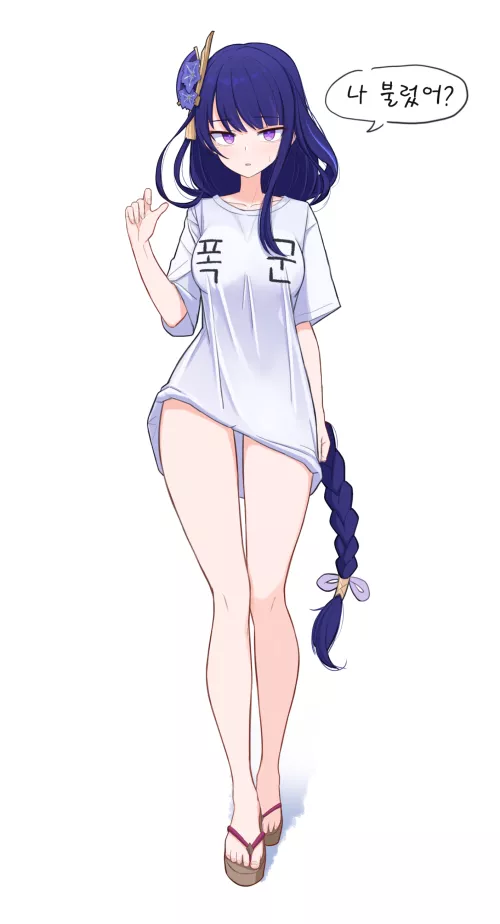 Sunday morning Raiden (By bebetang) [Genshin Impact]