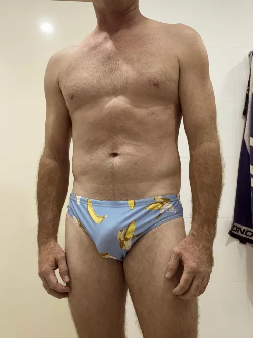 This afternoon’s choice of swimming attire