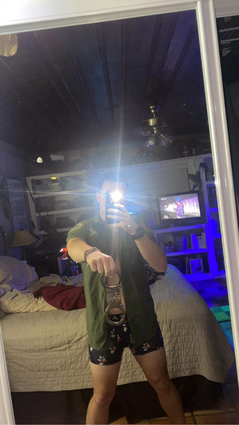 Who wants to test my handcuffs?