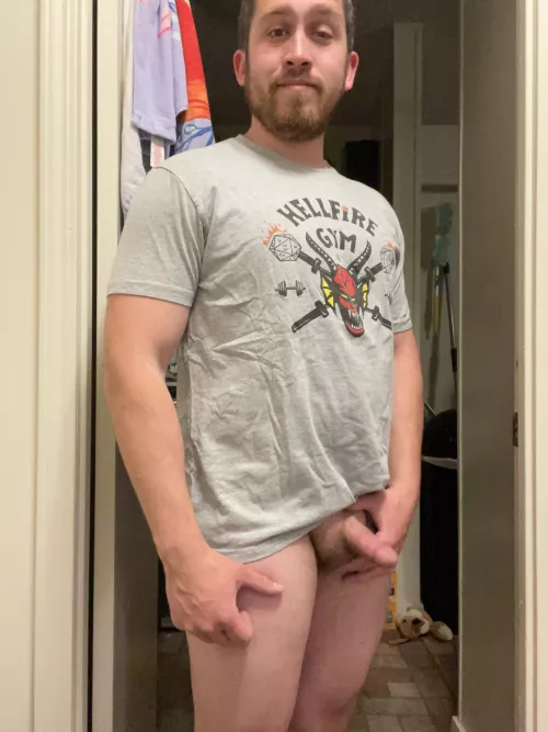 (30). Who likes my new gym shirt?