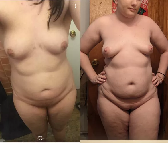 A little tummy but she’s still yummy😋😋