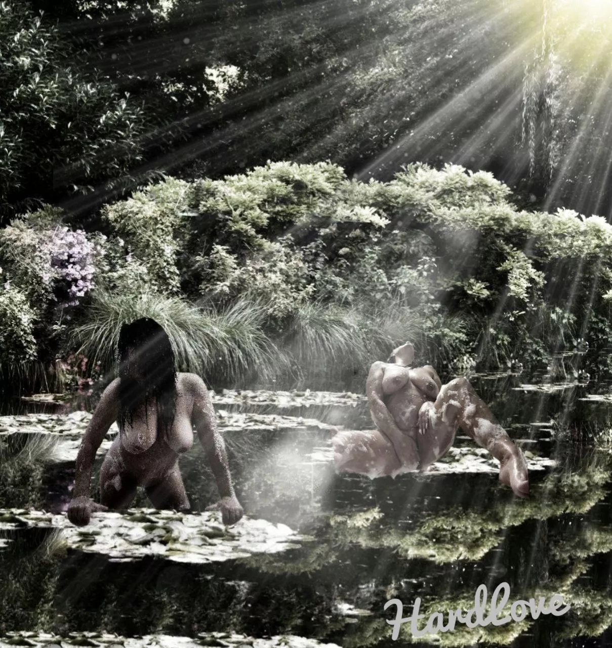 🔥🔥 Bathing water nymphs at sunrise