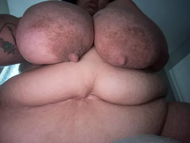 big belly with bigger titties, would you let me on top?