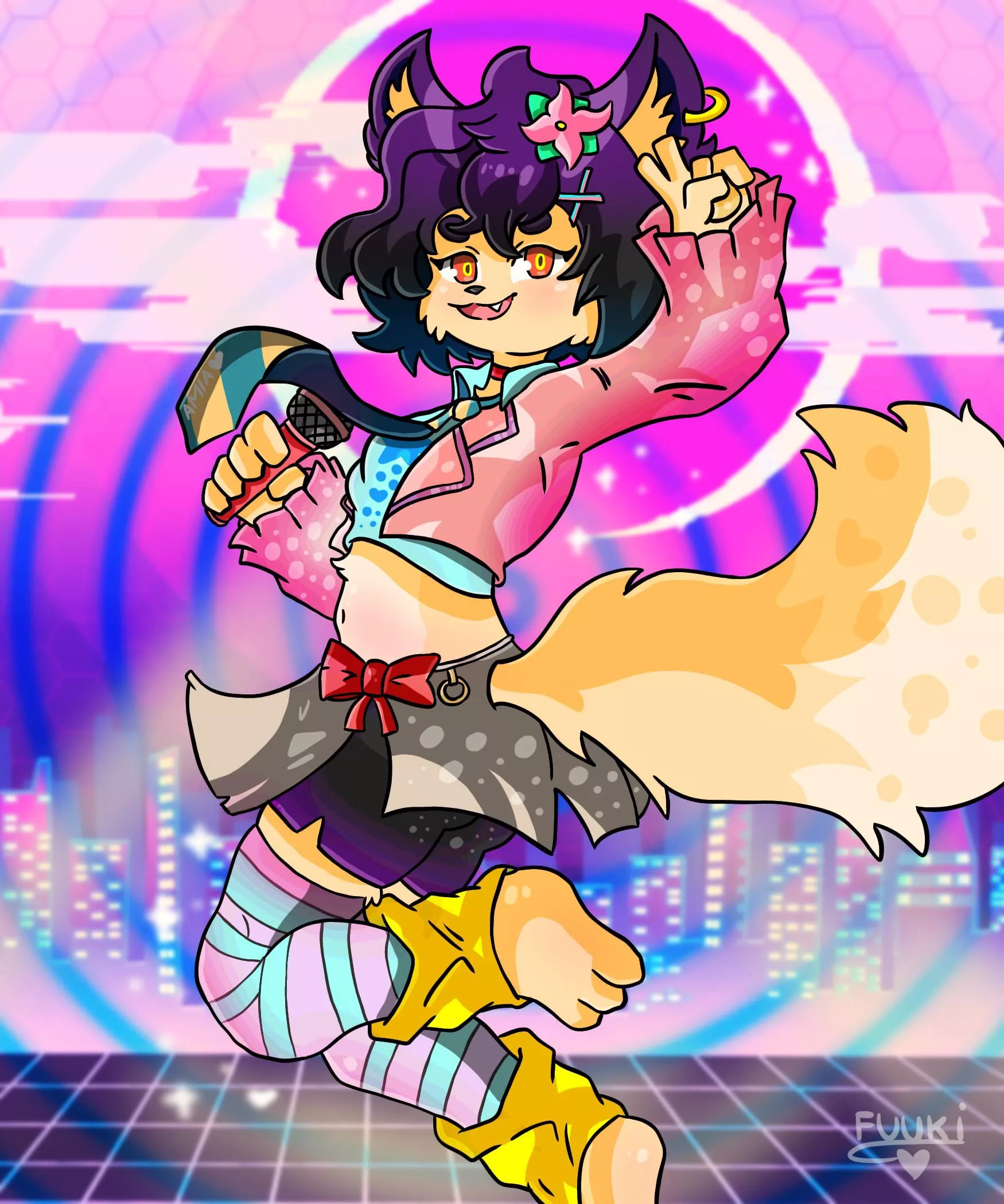 Dance and sing to the beat~! (art by me)
