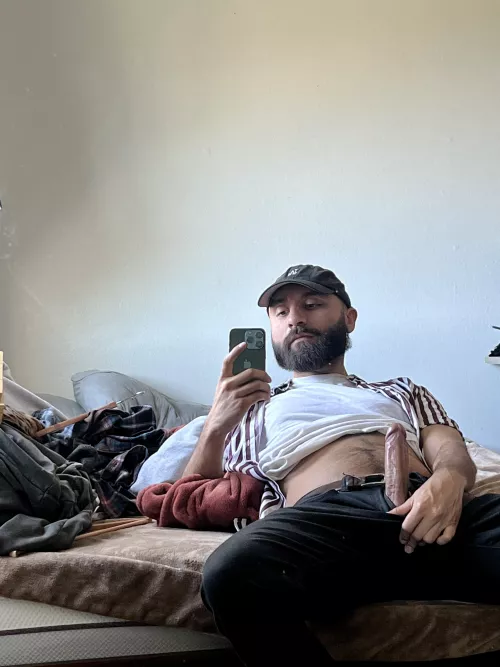 Does my dick look good here?